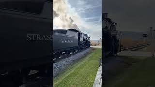 Strasburg 90 Speeds Past the Red Caboose Motel