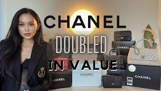 My CHANEL handbags that have INCREASED IN VALUE | Almost DOUBLED VALUE !!! CLASSICS & PERMANENT LINE