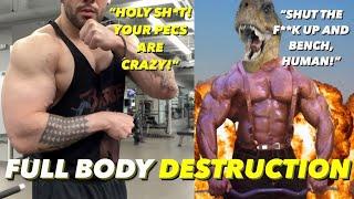 This Full Body Workout Will CRUSH YOU! (Become a PECASAURUS REX!)