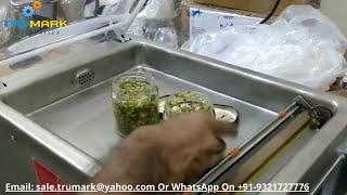 VACUUM PACKING USING GLASS JAR -TABLE TOP VACUUM SEALING MACHINE -CHUTNEY JAR VACUUM SEALING MACHINE