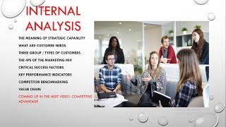 INTERNAL ANALYSIS A RESOURCE BASED VIEW TO STRATEGIC CAPABILITIES CORE COMPETENCE FOR STRATADVANTAGE