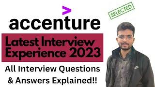 Latest Accenture Interview Experience 2023 | Ashish Selected | Whole Recruitment Process 