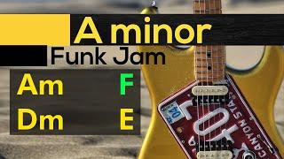 Guitar Backing Track Em | Funk & Dance | Creative Improvisation |95 bpm Chords in the Video