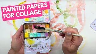 How To Paint Vibrant Watercolor Papers For Collage