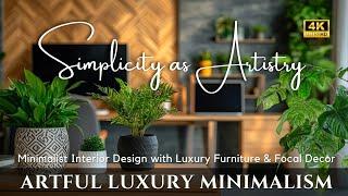 Mastering Elegance: Combining Minimalist Interior Design with Luxury Furniture & Art of Focal Decor