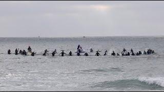 Sean Winn Memorial Paddle Out in Pacific Beach - 03-26-2022
