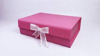 How to make a gift box from cardboard - Home DIY ideas