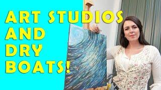 Ep 35: Art Studios and DRY canal boats!