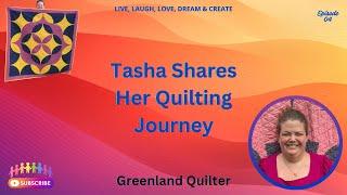 Tasha Shares Here Quilting Journey Podcast EP04 #podcast #quilting #sewing #interview #diy #fyp