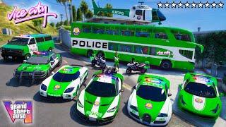 GTA 5 - Stealing VICE CITY POLICE CARS with Franklin! (Real Life Cars #103)