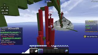 Playing Minecraft Bedwars with a Youtuber ft @Huhnicorn on Jartex server