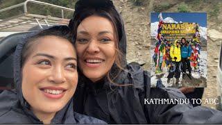 Kathmandu to Annapurna Base Camp| April 2024| MjVlogs #malinajoshi #namratashrestha #abctrek