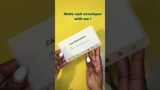 How to make matte vellum envelopes | #CASH STUFFING | #cashenvelopes  #debtfree #budget #shorts