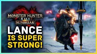 The Lance is SUPER STRONG in Monster Hunter Rise Sunbreak!