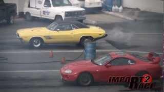 Supra vs American muscle  A fast & furious like Drag race