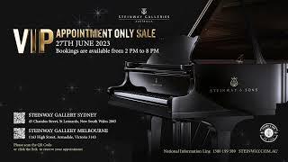 2023 VIP Appointment Only Sale at Steinway Gallery Sydney and Melbourne