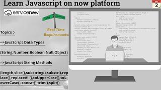 (Day 2) Learn JavaScript on ServiceNow Platform | ServiceNow Script | Learn from Zero | JavaScript