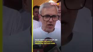 #watch | Omar Abdullah Questions Purpose of Foreign Diplomats Observing J&K Elections | #newsx