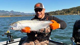 Coastal SALMON FISHING & Crabbing (Catching His 1st Dungeness Crab!)