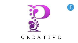 P logo design pixellab | P Name logo design | logo design pixellab | P logo design | Editz 009