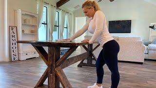 Beautiful and Easy Farmhouse Table Build - 12