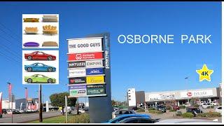 OSBORNE PARK [4K] PERTH WA AUSTRALIA, FURNITURE STORE CAR DEALER VENDEDOR DE AUTOS TIENDA DE MUEBLES