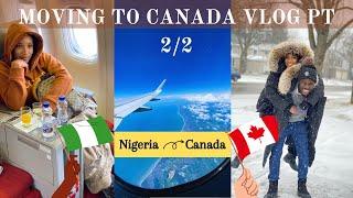 MOVING TO CANADA FROM NIGERIA VLOG with my boyfriend through a WORK VISA + missing luggage