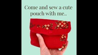 Come and sew a cute pouch with me | sewing tutorial | Naaistudio 6