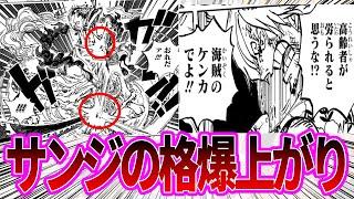 【最新1113話】ナス寿老に蹴りを入れダメージを与えるサンジを見て褒め称える読者の反応集【ワンピース反応集】