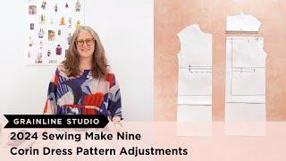 2024 Sewing Make Nine: Corin Dress Pattern Adjustments