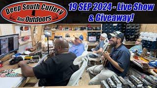 19 Sep 2024 - Live Show & Knife Giveaway, Bear & Son, Buck, Case, Cobratec, GEC, Pocketknife Auction