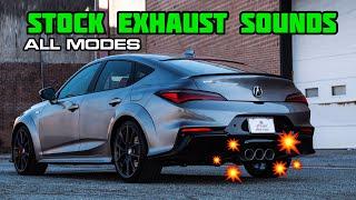 Integra Type S Stock Exhaust Sound Valve Comparison (ALL MODES)