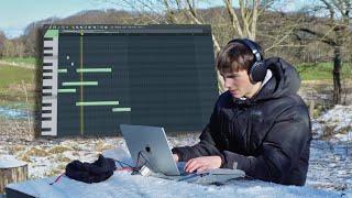 Making The HARDEST Beats Outside In Nature