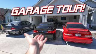 GARAGE TOUR! My Simple but Efficient "Car Guy" Garage (Tool Boxes, Detailing, Accessories)