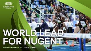 Nugent powers to 7.75 60m hurdles in Liévin | World Indoor Tour 2025