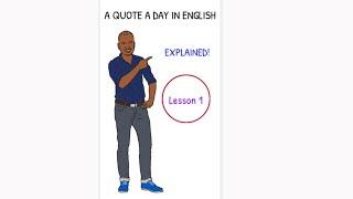 Quote of the Day in English - Explained! // Lesson 1 // #shorts