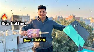 New Manjha + Testing | Kite Cutting | Kite Fighting |