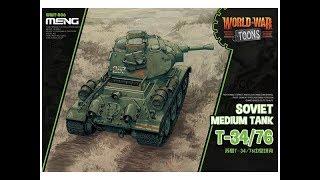 MENG Models World WarToons T34/76 Kit Review