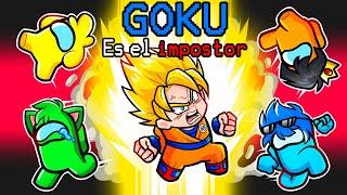 Jugando como GOKU en AMONG US   DRAGON BALL