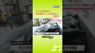 【カツオ窃盗事件】焼津漁協職員10人を懲戒処分＃Shorts