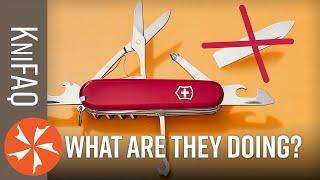 KnifeCenter FAQ #171: Victorinox Removing the Blades on the Swiss Army Knife?