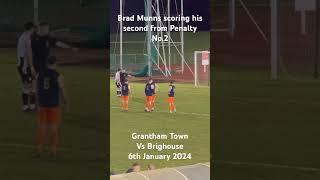 Brad Munns scoring his second for #granthamtownfc vs #brighouse #football