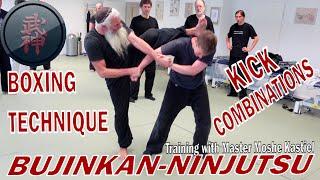 Bujinkan-Ninjutsu: Combining Boxing Techniques and Kicks - Master Moshe Kastiel