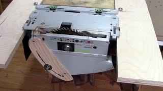  DIY table saw - track saw upside down