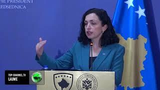 Top Channel/ Skandal me Vjosa Osmanin në Shkup, presidentes së Kosovës tentojnë ti marrin celularin