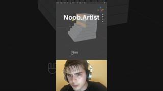 Noob vs pro artist: making steps #blendertutorial #blender #blendercommunity #blender3d #b3d