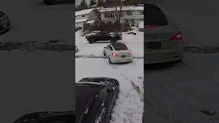 Tesla awd plus all weather tires #model3 #crossclimate2