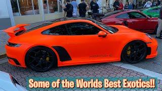 INSANE SUPERCARS FERRARI, LAMBORGHINI, & MORE! | EXOTICS ON LAS OLAS CAR SHOW FT LAUDERDALE 