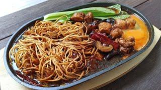 Sizzling Yee Mee  Recipe| How to make easy Sizzling Fried Yee Mee