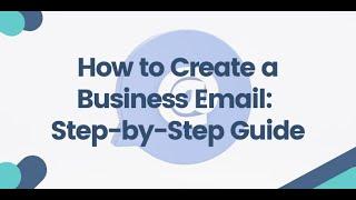 How To Configure Business Email